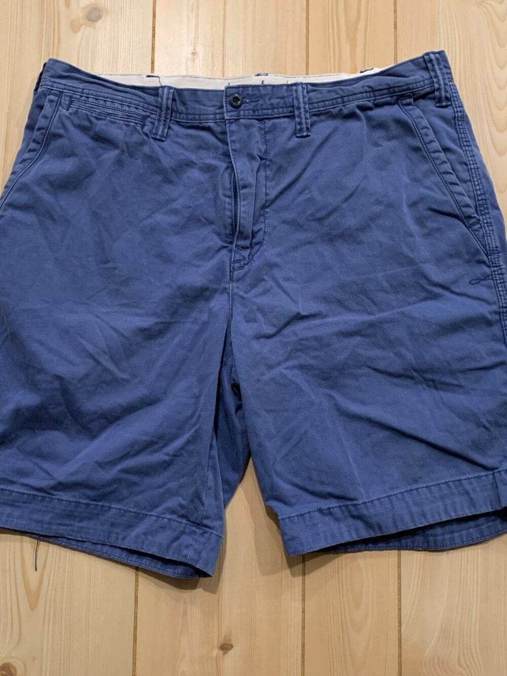 Polo Ralph Lauren Preppy Golf Surf Skater Relaxed Fit Blue Cargo Shorts Size 36